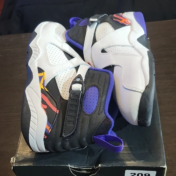 Air Jordan 8 Retro BP (PS) Rare "Three-Peat" (2015) B3Y/G4.5 NEW W/OG BOX - Picture 7 of 11
